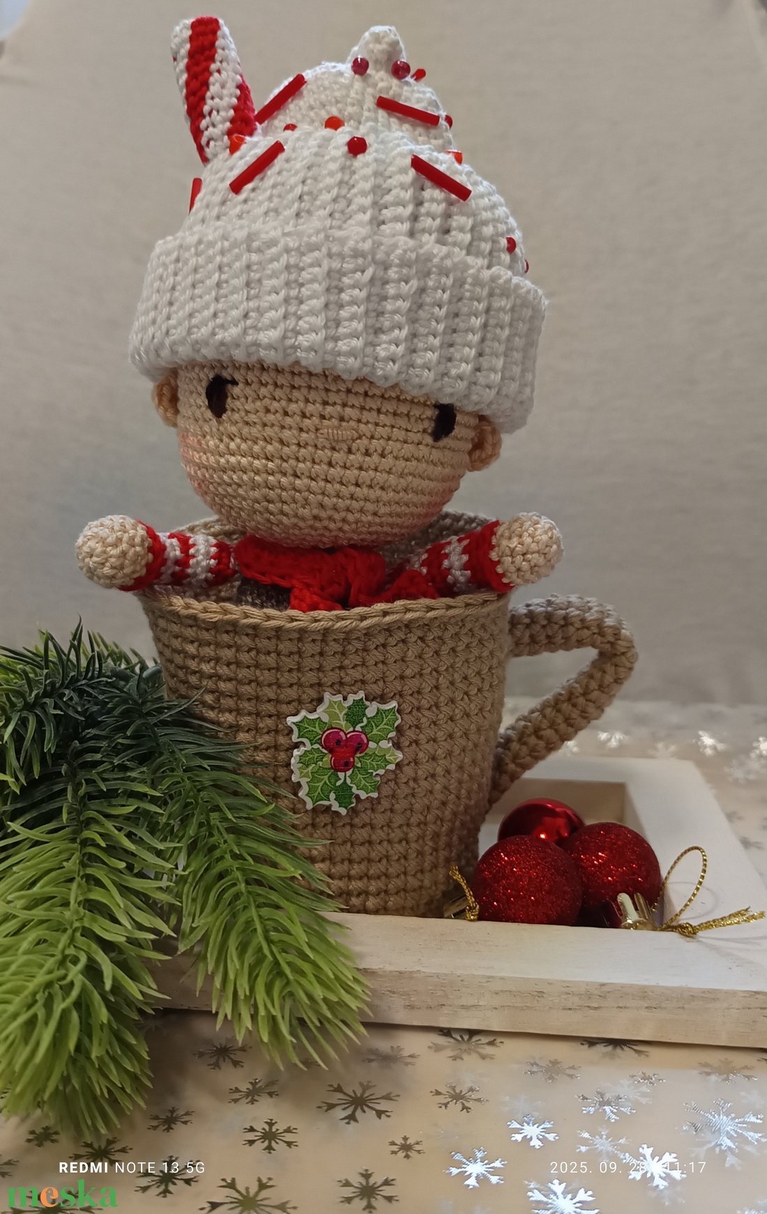 Manó bögrében - karácsony - karácsonyi lakásdekoráció - karácsonyi manók, figurák - Meska.hu Manó bögrében - karácsony - karácsonyi lakásdekoráció - karácsonyi manók, figurák - Meska.hu