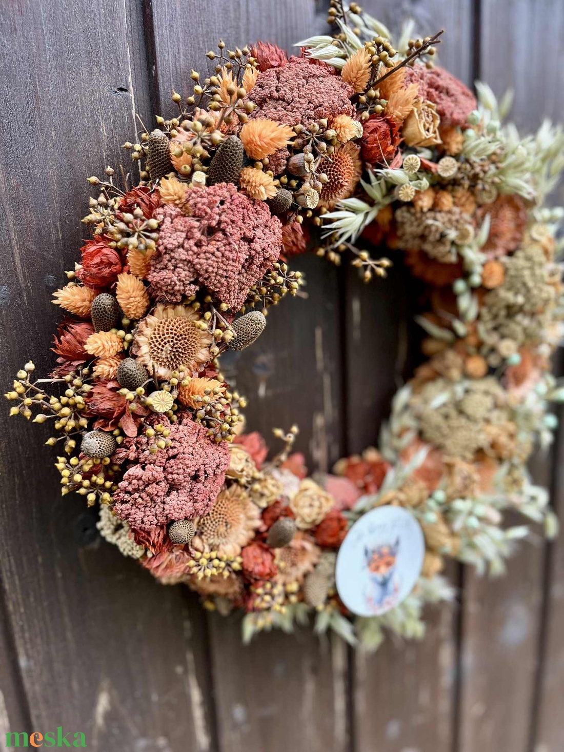 Jó hogy jöttél - őszi kopogtató - otthon & életmód - dekoráció - ajtó- és ablak dekoráció - ajtódísz & kopogtató - Meska.hu