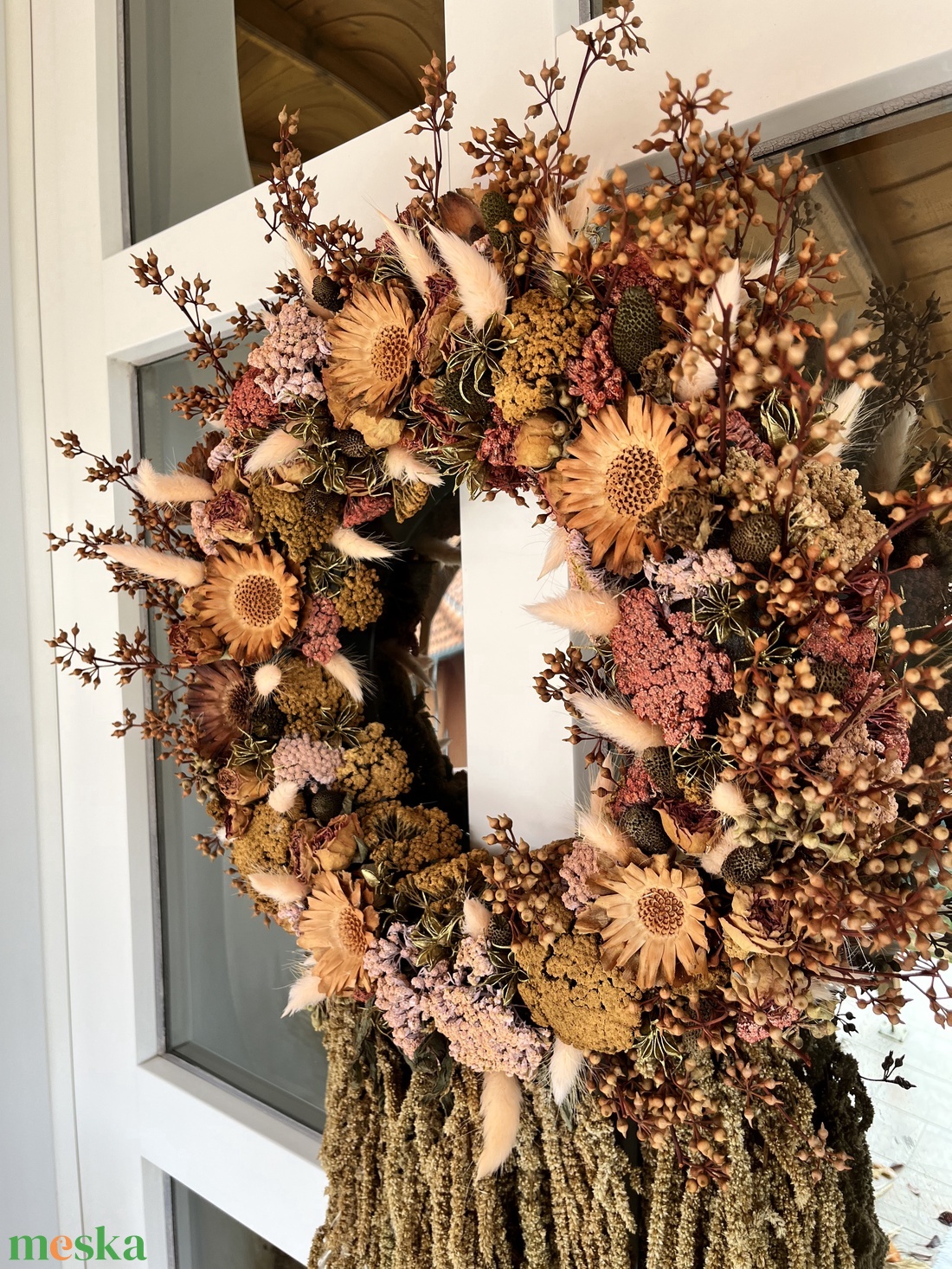 Terrakotta pasztel kopogtató.  - otthon & életmód - dekoráció - ajtó- és ablak dekoráció - ajtódísz & kopogtató - Meska.hu