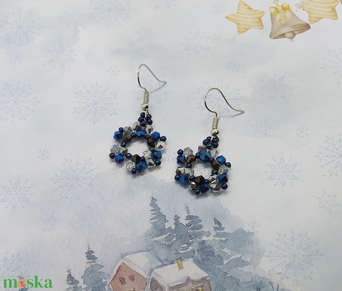 Hópile fülbevaló, ajándék, névnap, születésnap, Nőnap, Anyák napja, Húsvét, Télapó, Karácsony, Gyereknap, ballagás - ékszer - fülbevaló - lógó fülbevaló - Meska.hu