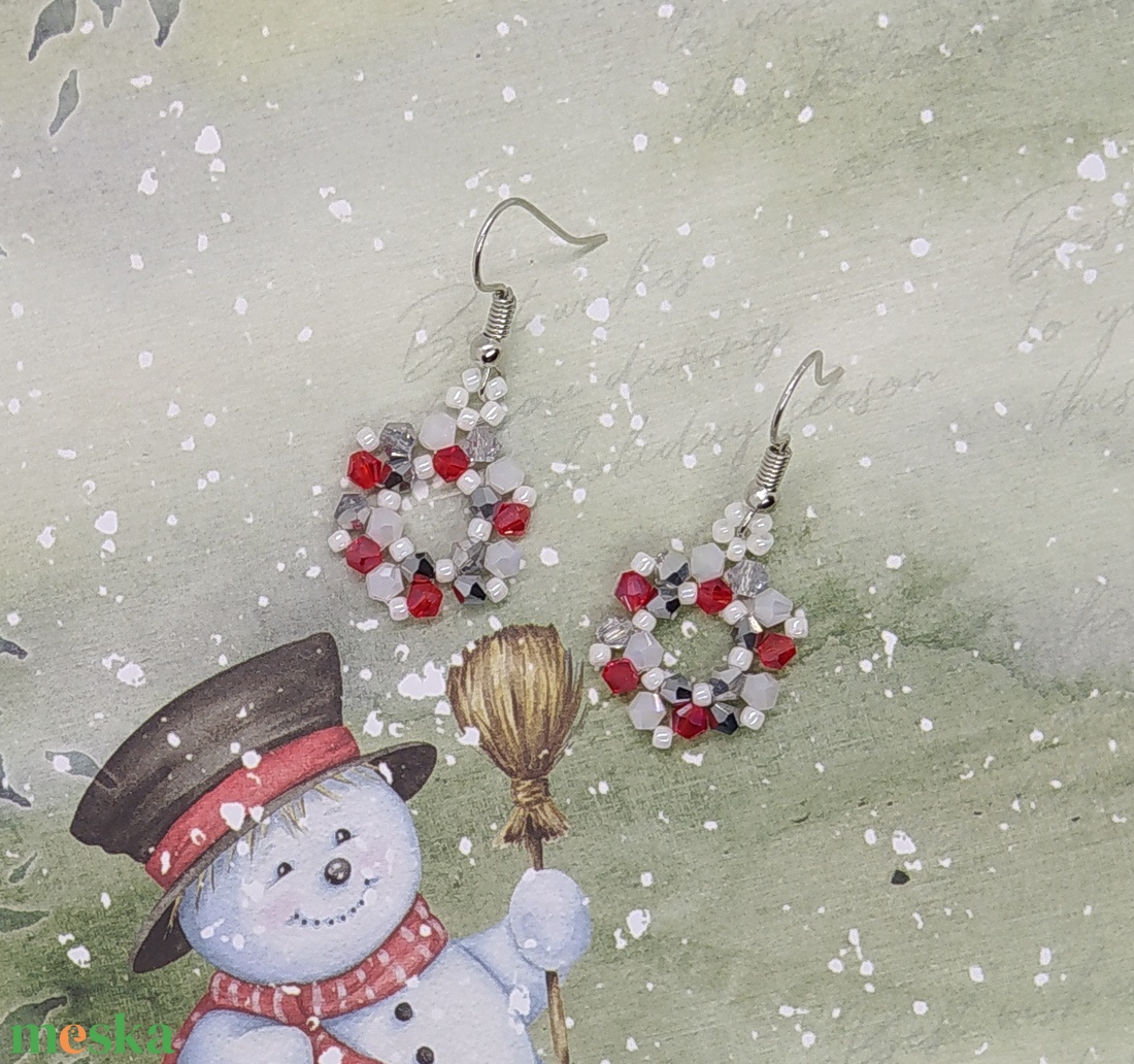 Hópile fülbevaló, ajándék, névnap, születésnap, Nőnap, Anyák napja, Húsvét, Télapó, Karácsony, Gyereknap, ballagás - ékszer - fülbevaló - lógó fülbevaló - Meska.hu