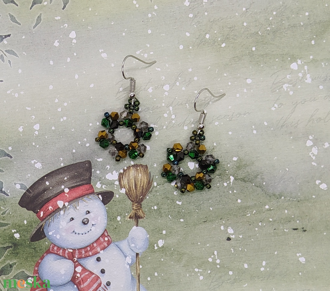 Hópile fülbevaló, ajándék, névnap, születésnap, Nőnap, Anyák napja, Húsvét, Télapó, Karácsony, Gyereknap, ballagás - ékszer - fülbevaló - lógó fülbevaló - Meska.hu