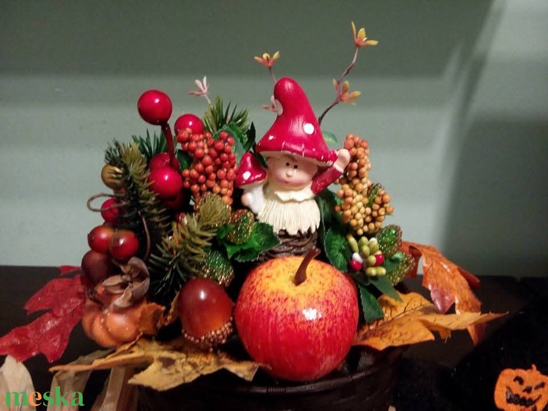 Őszi asztal dísz  - otthon & életmód - dekoráció - asztal és polc dekoráció - asztaldísz - Meska.hu