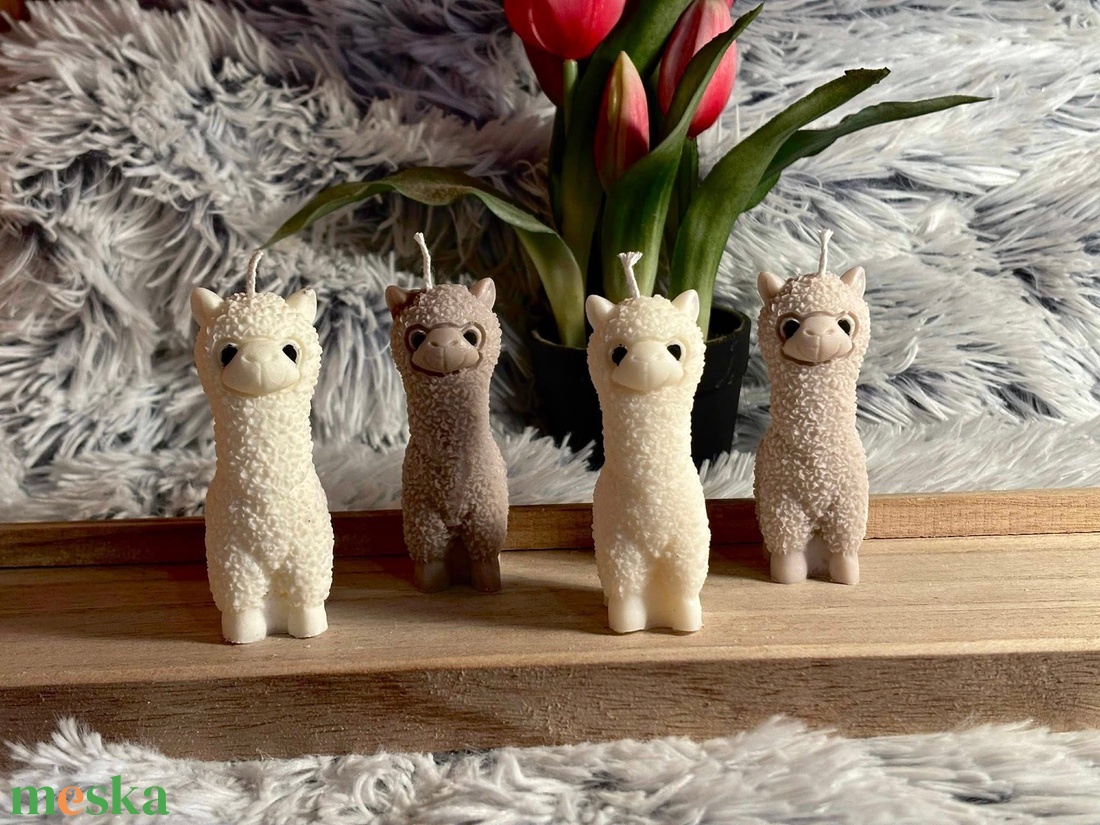Alpaka/Láma forma gyertya - kellékek & szerszámok - dekorációs kellékek - dekorációs gyertya - Meska.hu