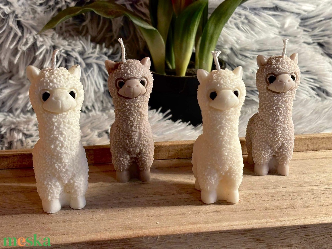 Alpaka/Láma forma gyertya - kellékek & szerszámok - dekorációs kellékek - dekorációs gyertya - Meska.hu