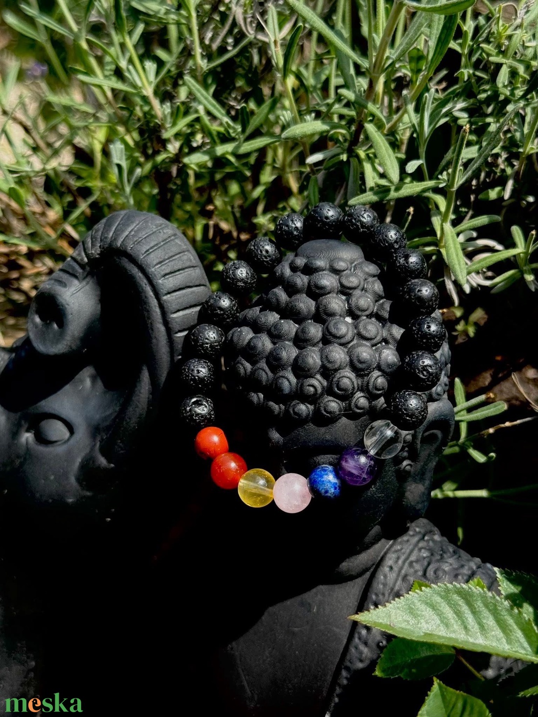 Aromaterápiás csakra karkötő - ékszer - karkötő - gyöngyös karkötő - Meska.hu