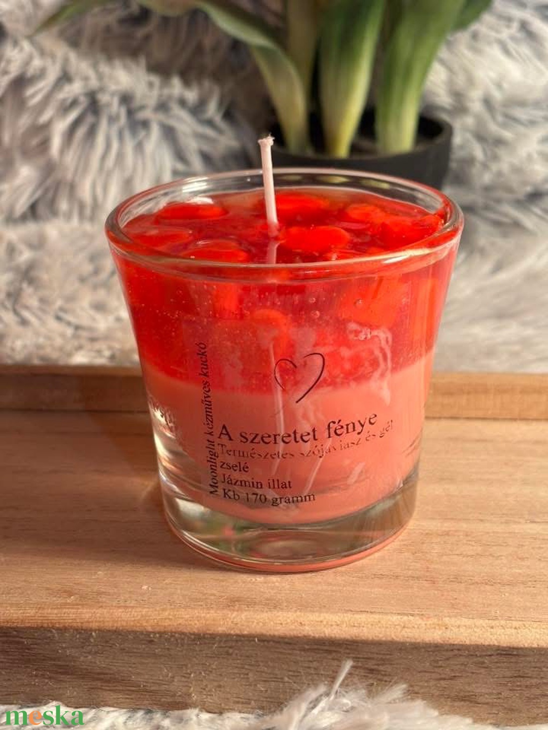 A szeretet fénye pohár gyertya - otthon & életmód - gyertya, illat, aroma - illatviasz - Meska.hu