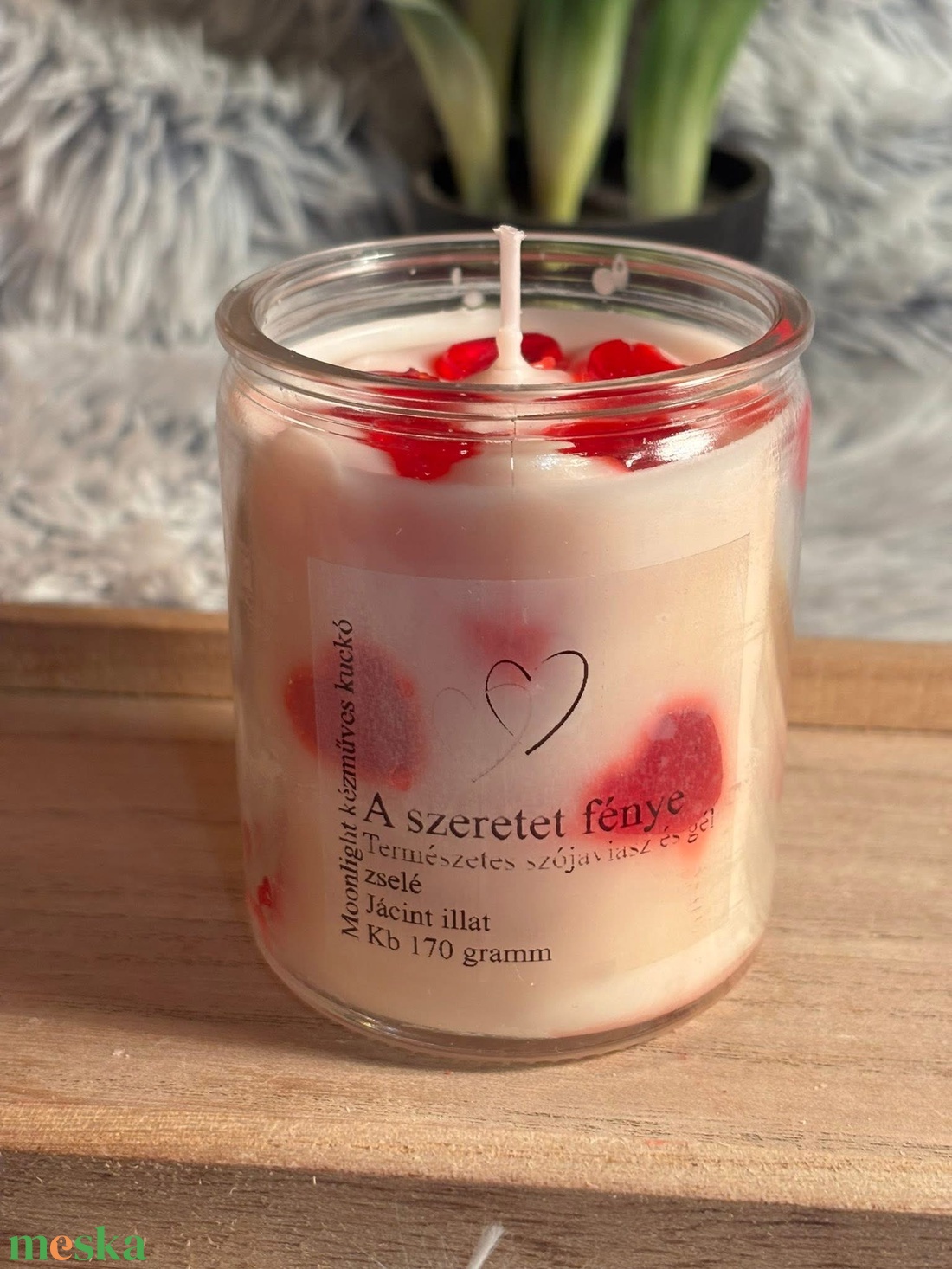 A szeretet fénye pohár gyertya 2. - otthon & életmód - gyertya, illat, aroma - illatviasz - Meska.hu