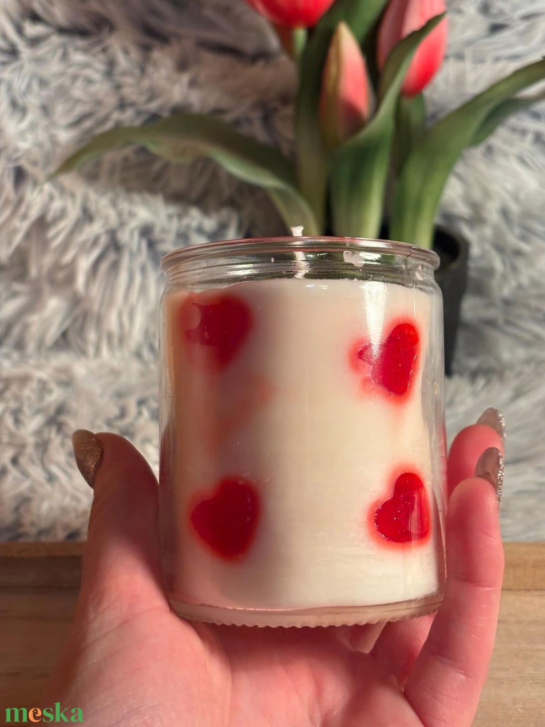 A szeretet fénye pohár gyertya 2. - otthon & életmód - gyertya, illat, aroma - illatviasz - Meska.hu