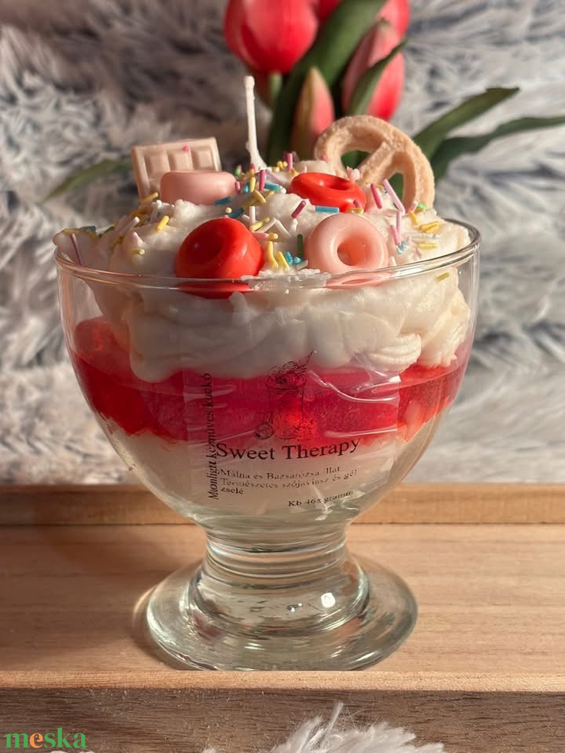 Sweet Therapy kehely gyertya - otthon & életmód - gyertya, illat, aroma - gyertya - Meska.hu