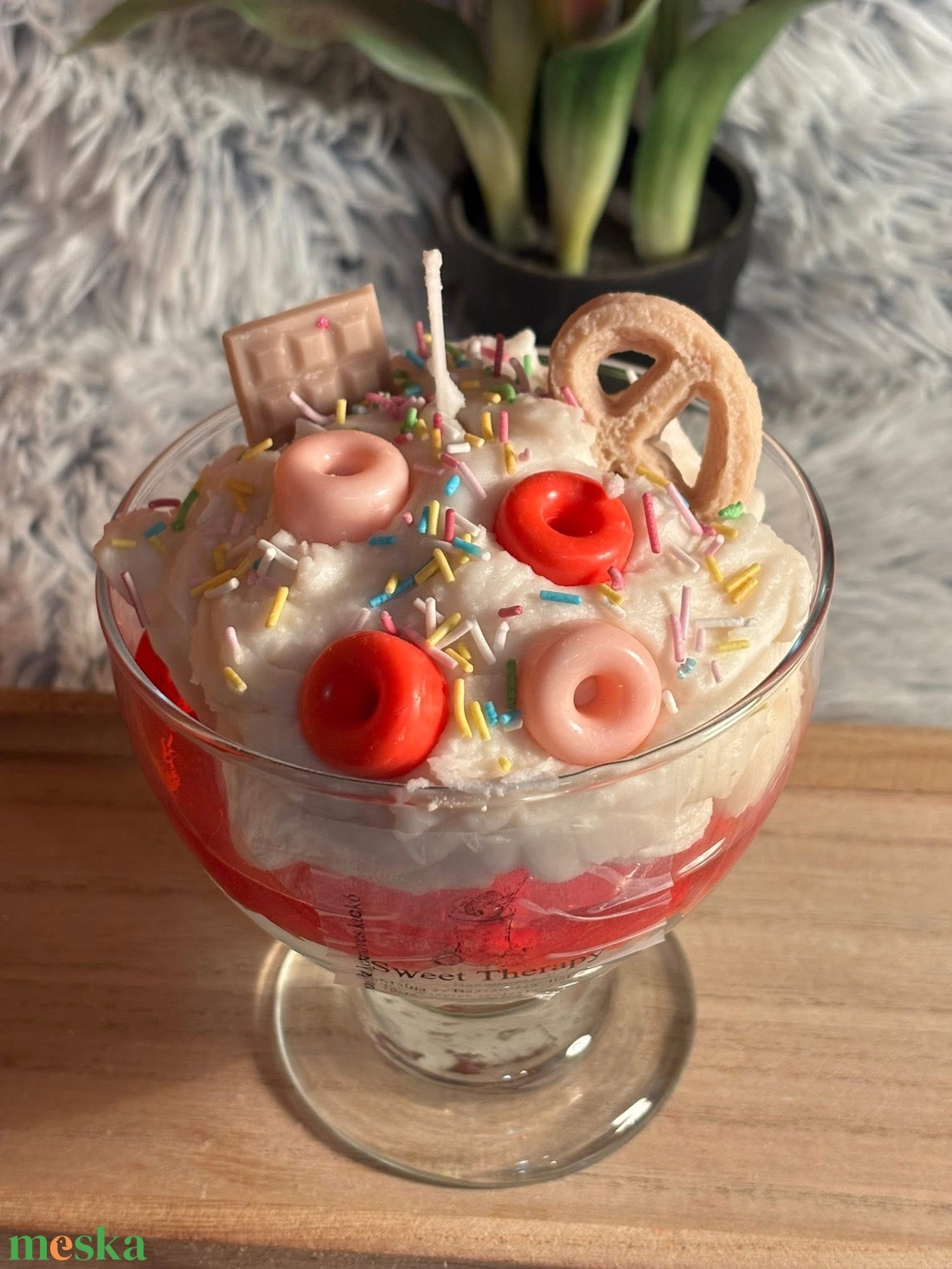 Sweet Therapy kehely gyertya - otthon & életmód - gyertya, illat, aroma - gyertya - Meska.hu