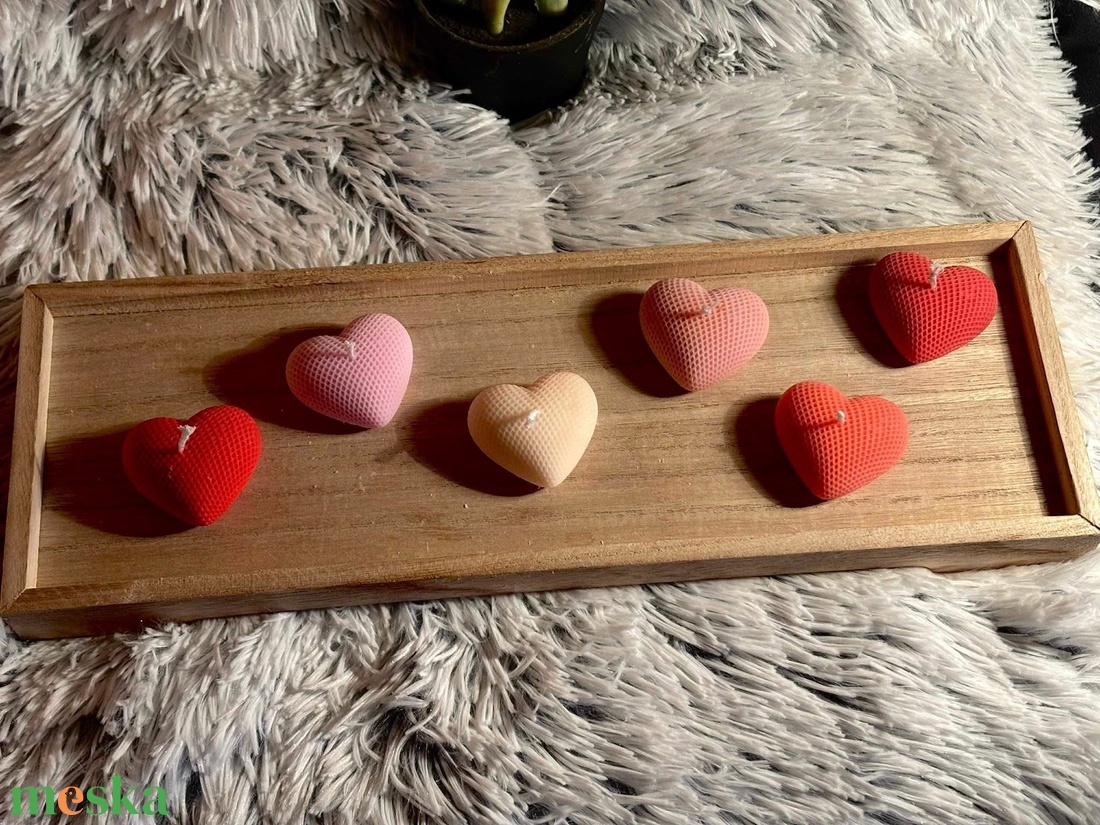 Nagy szív forma gyertya - kellékek & szerszámok - dekorációs kellékek - dekorációs gyertya - Meska.hu