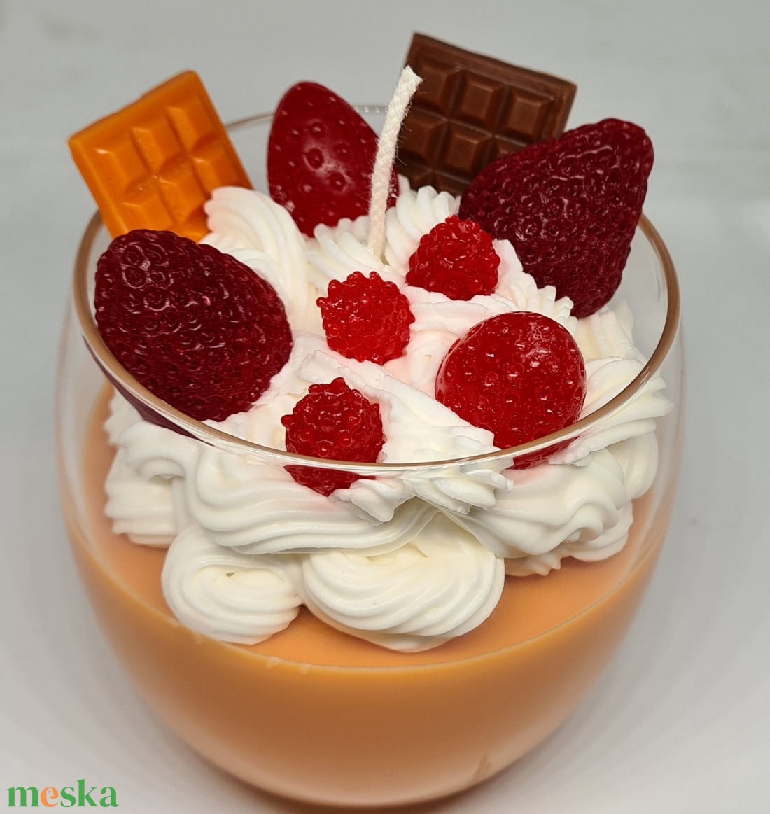 Pohárdesszert gyertya - otthon & életmód - gyertya, illat, aroma - gyertya - Meska.hu