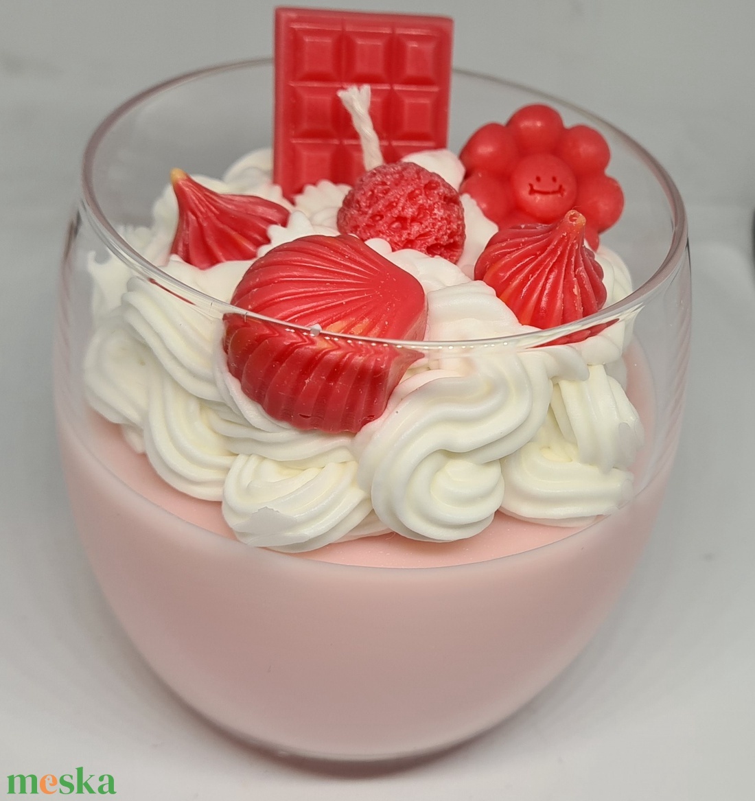 Pohárdesszert gyertya - otthon & életmód - gyertya, illat, aroma - gyertya - Meska.hu