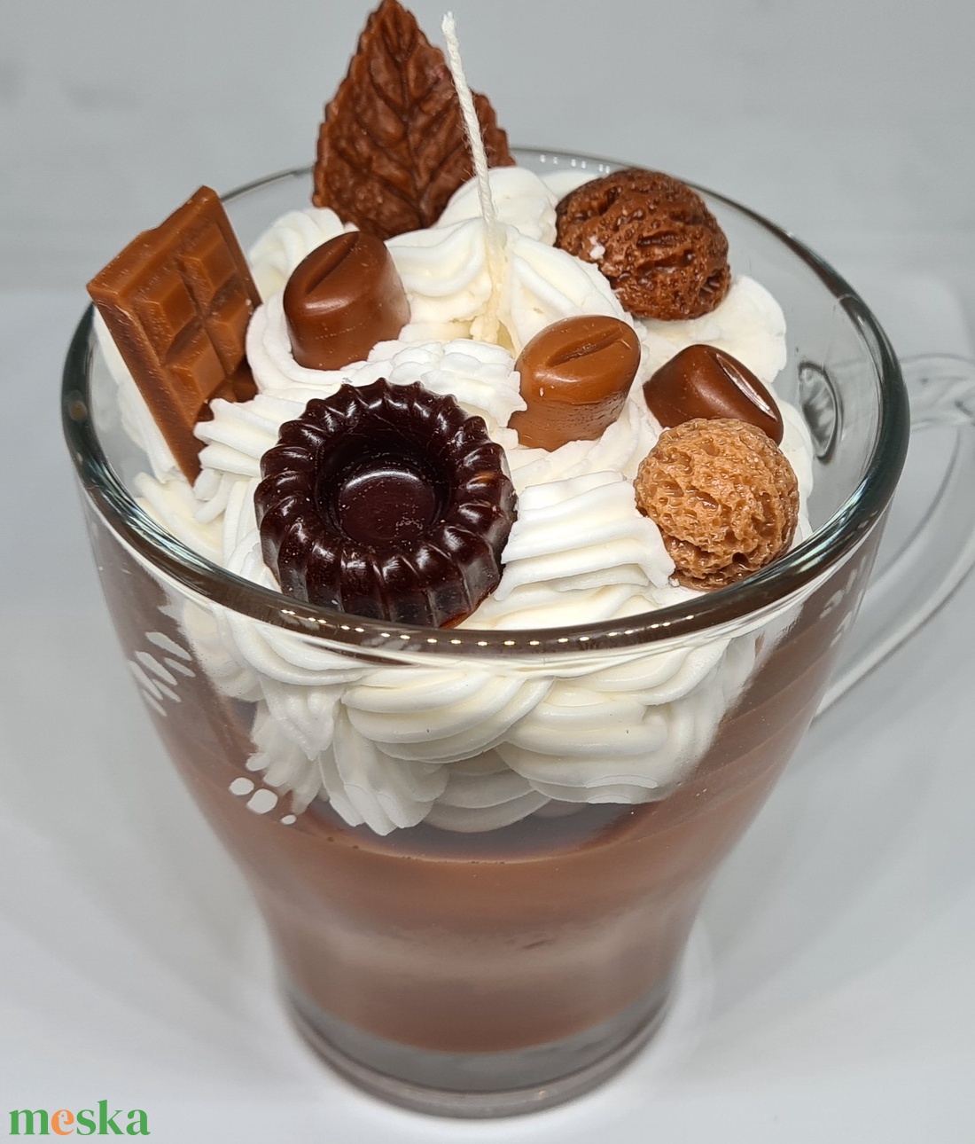 Pohárdesszert gyertya - otthon & életmód - gyertya, illat, aroma - gyertya - Meska.hu