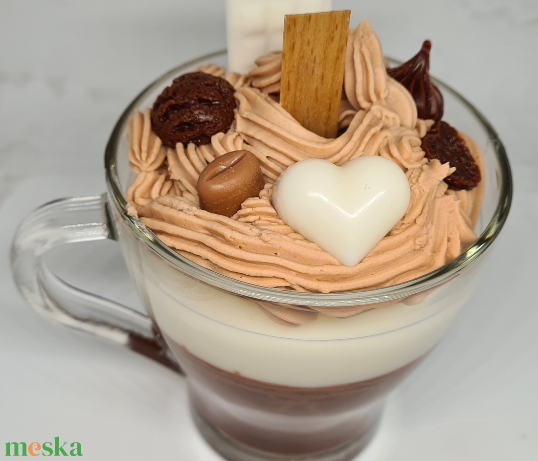 Pohárdesszert gyertya - otthon & életmód - gyertya, illat, aroma - gyertya - Meska.hu