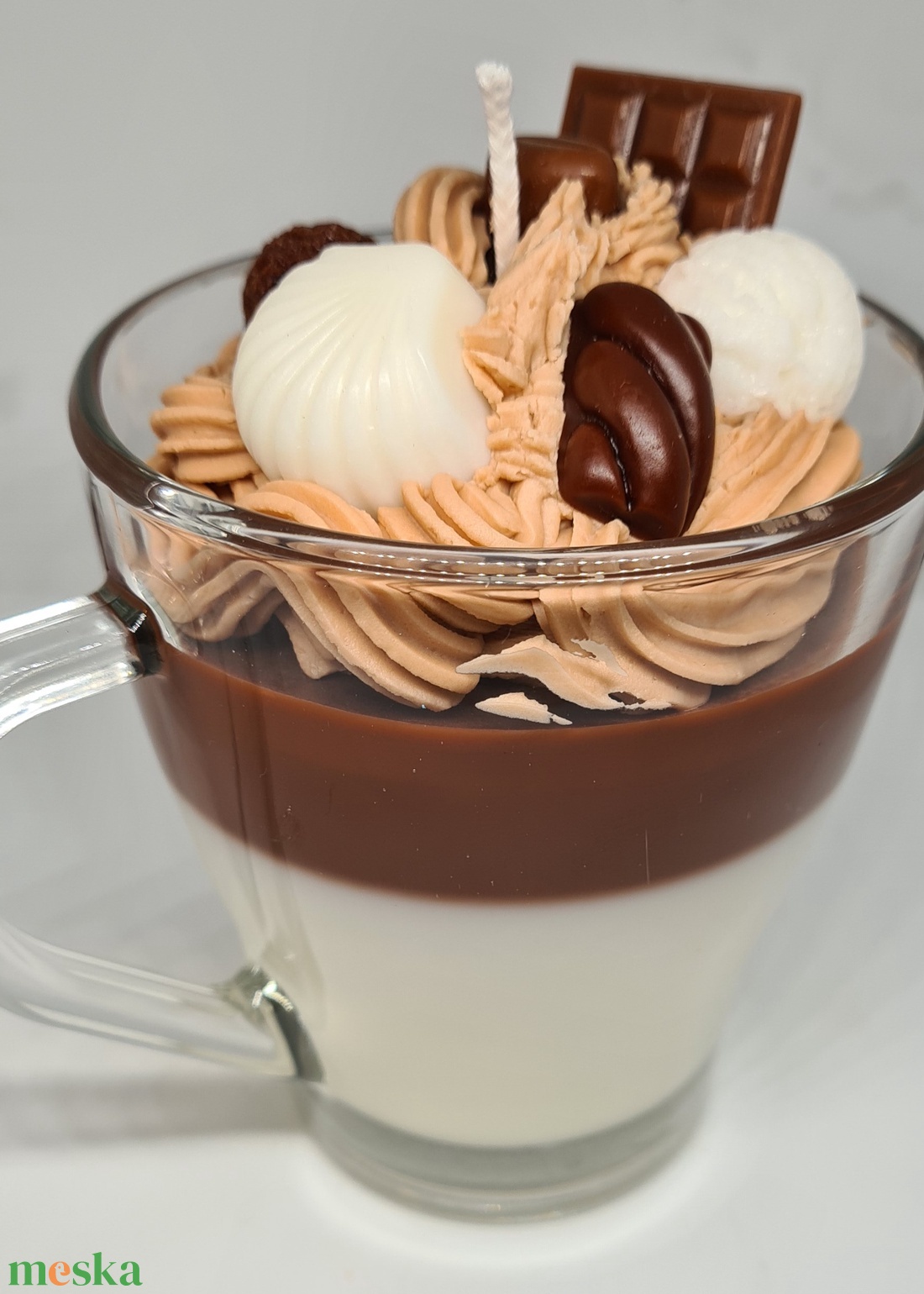 Pohárdesszert gyertya - otthon & életmód - gyertya, illat, aroma - gyertya - Meska.hu