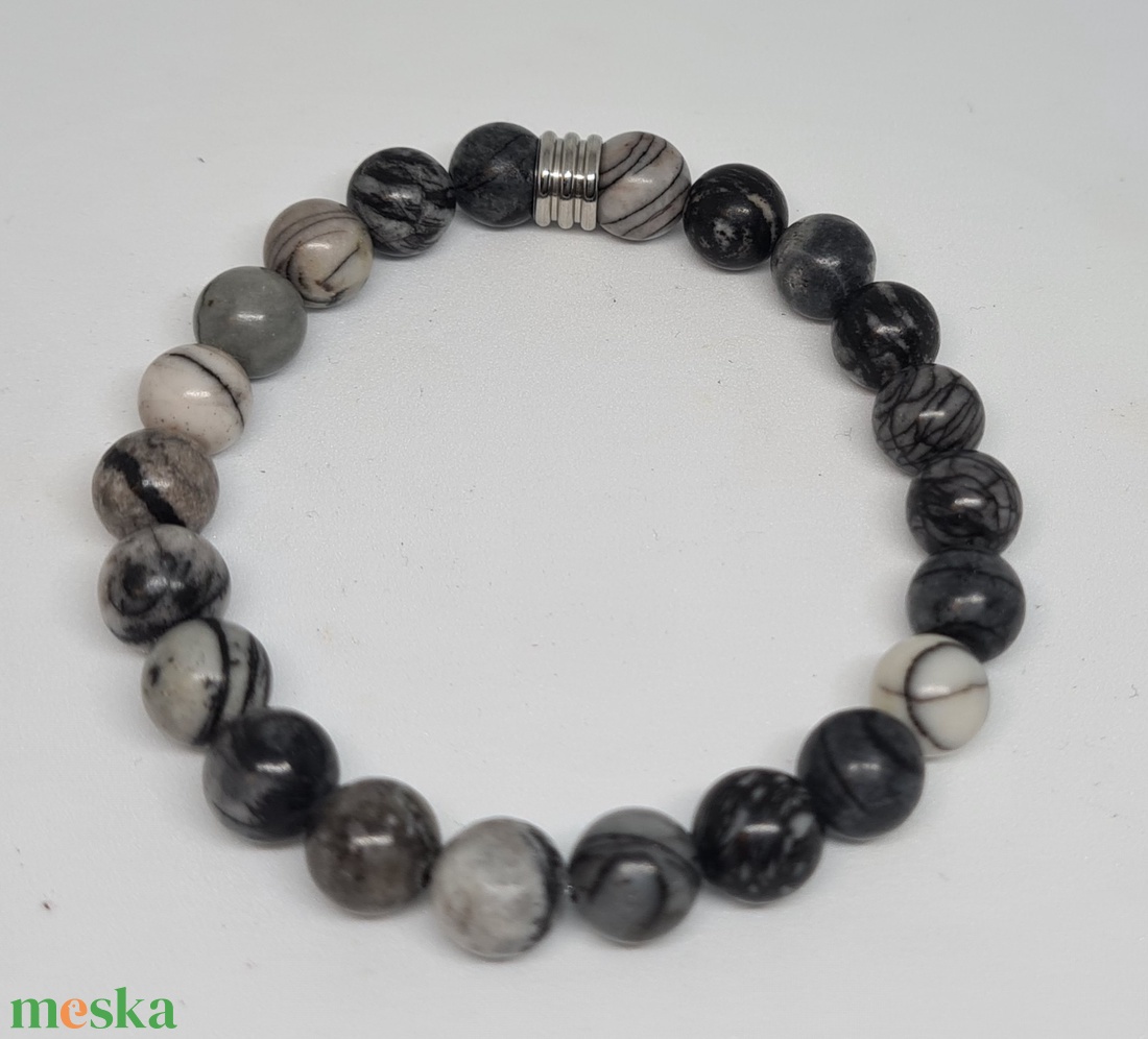 Selyemkő karkötő - ékszer - karkötő - gyöngyös karkötő - Meska.hu