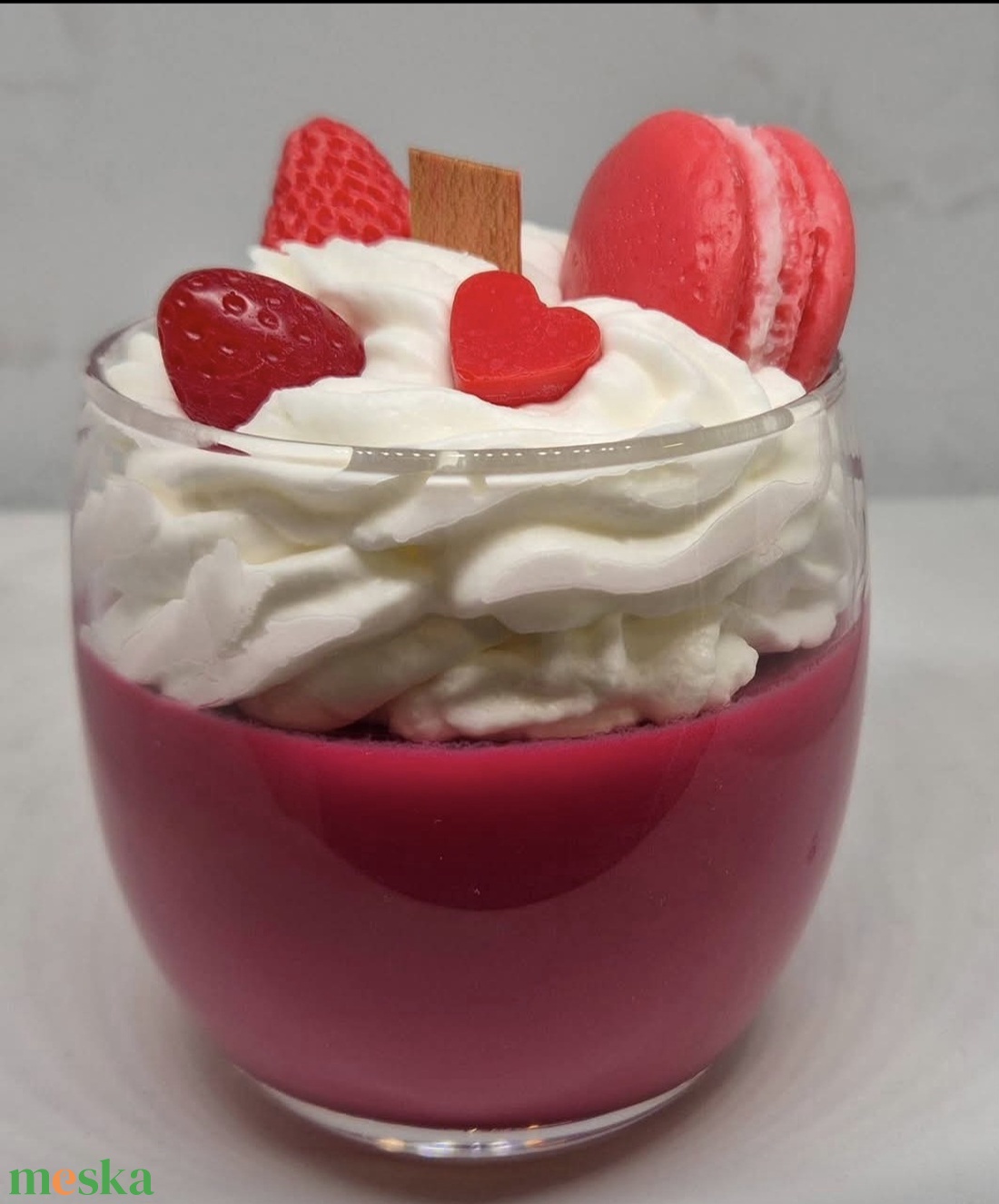 Pohárdesszert gyertya - otthon & életmód - gyertya, illat, aroma - gyertya - Meska.hu