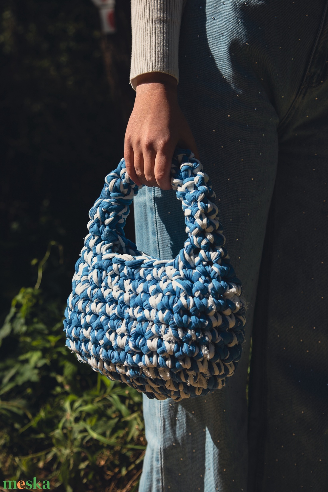 Cloudy horgolt kézitáska - táska & tok - kézitáska & válltáska - kézitáska - Meska.hu