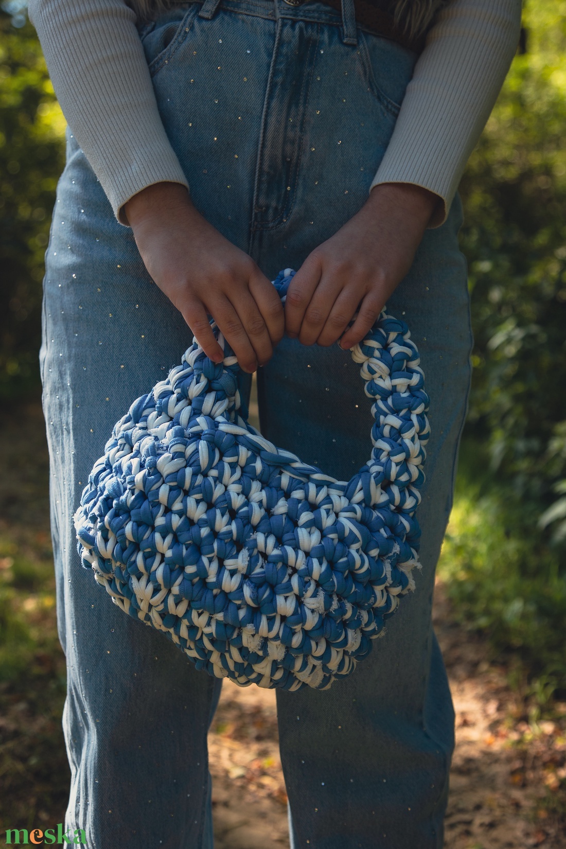 Cloudy horgolt kézitáska - táska & tok - kézitáska & válltáska - kézitáska - Meska.hu