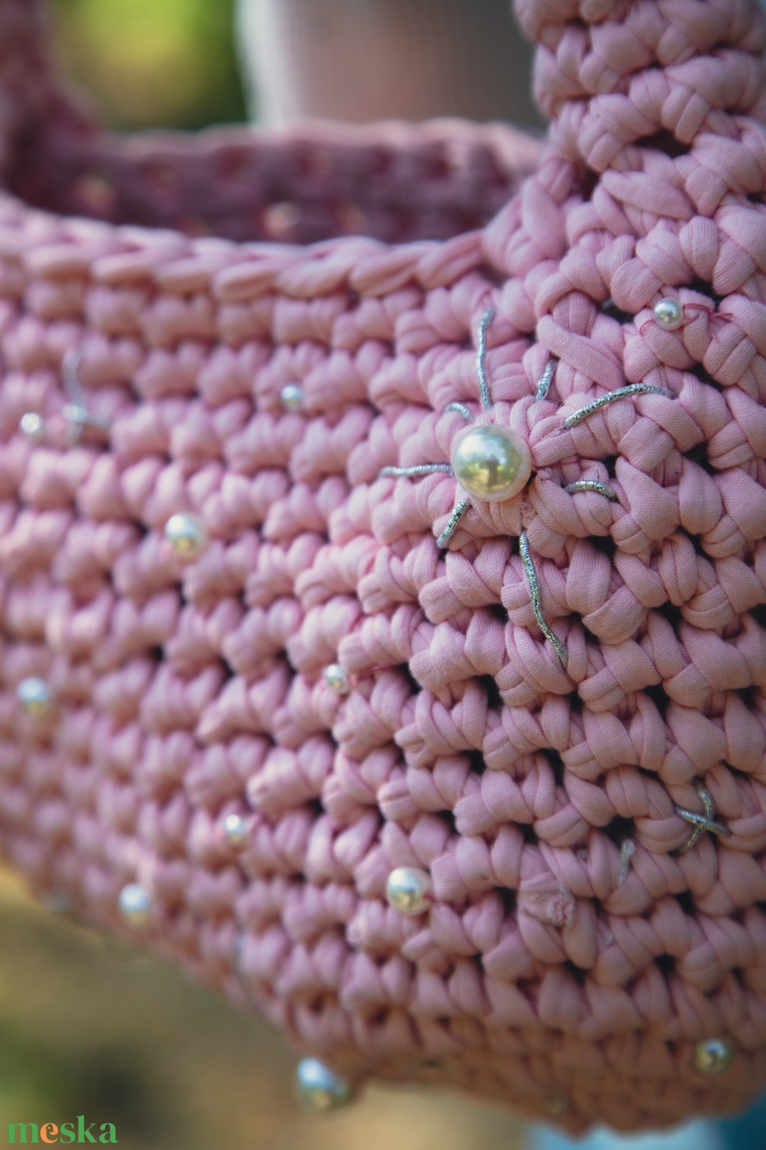 Good Witch horgolt kézitáska - táska & tok - kézitáska & válltáska - kézitáska - Meska.hu