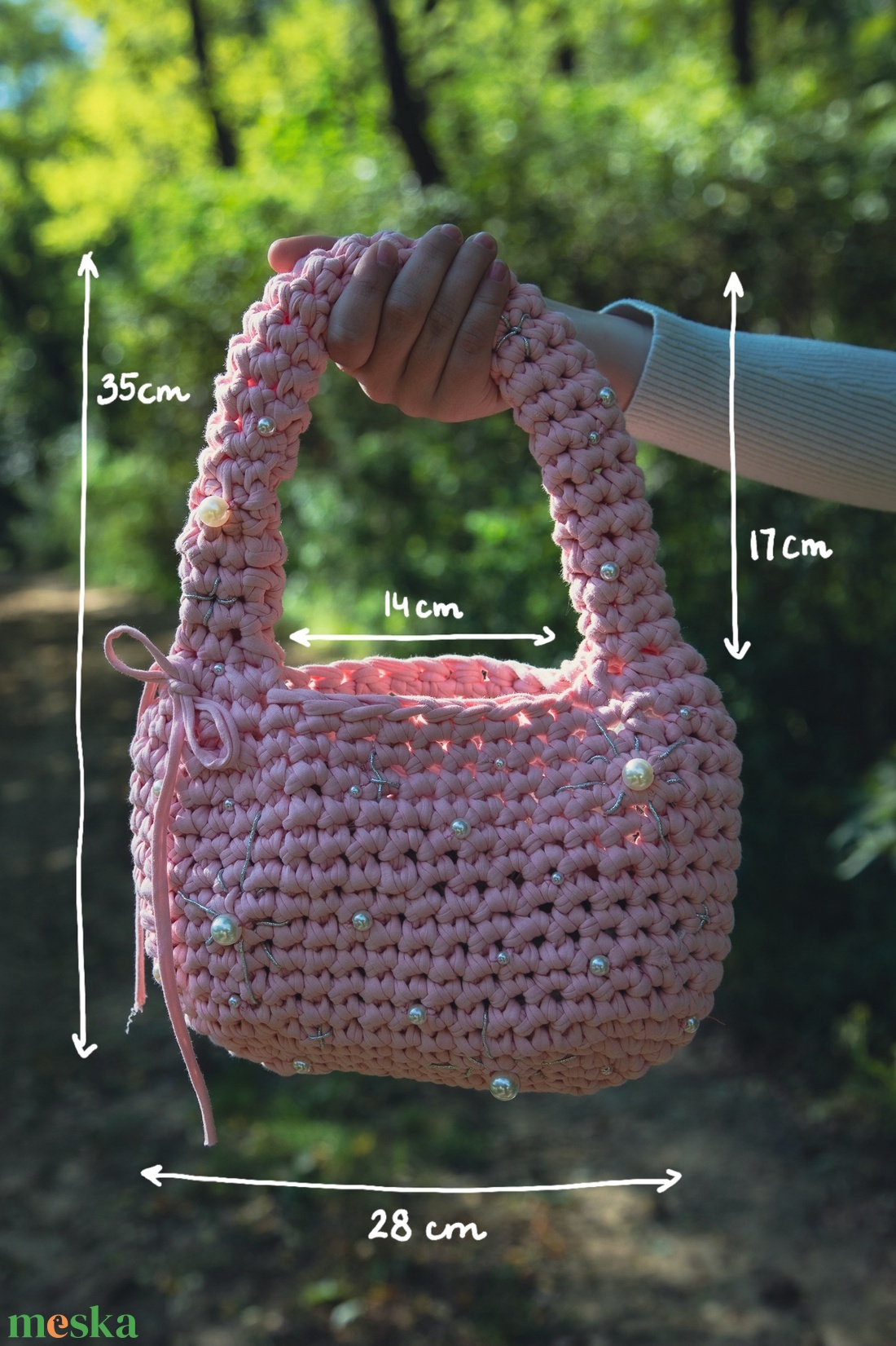 Good Witch horgolt kézitáska - táska & tok - kézitáska & válltáska - kézitáska - Meska.hu