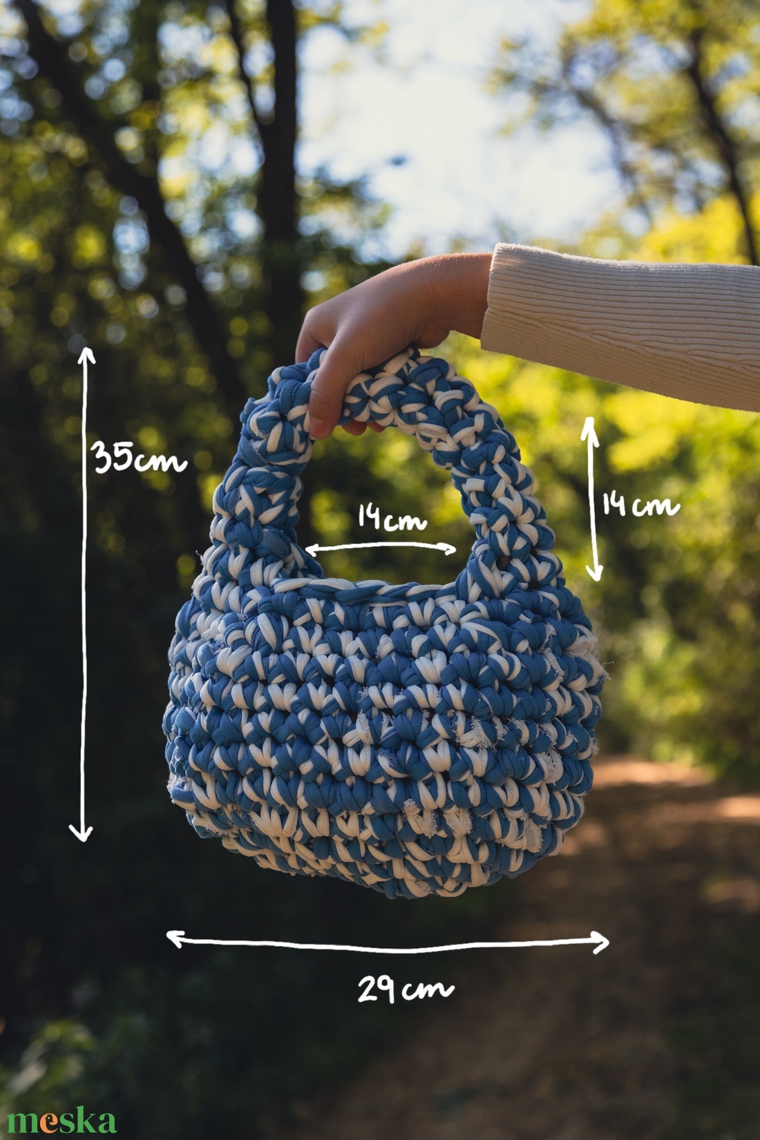 Személyre szabható horgolt kézitáska (Bubble)  - táska & tok - kézitáska & válltáska - kézitáska - Meska.hu