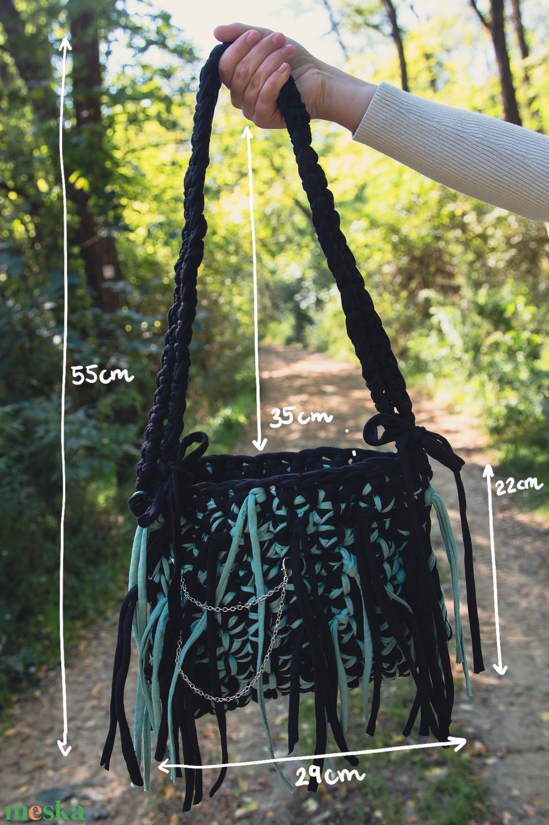 Személyre szabható horgolt válltáska (Box, box)  - táska & tok - kézitáska & válltáska - válltáska - Meska.hu