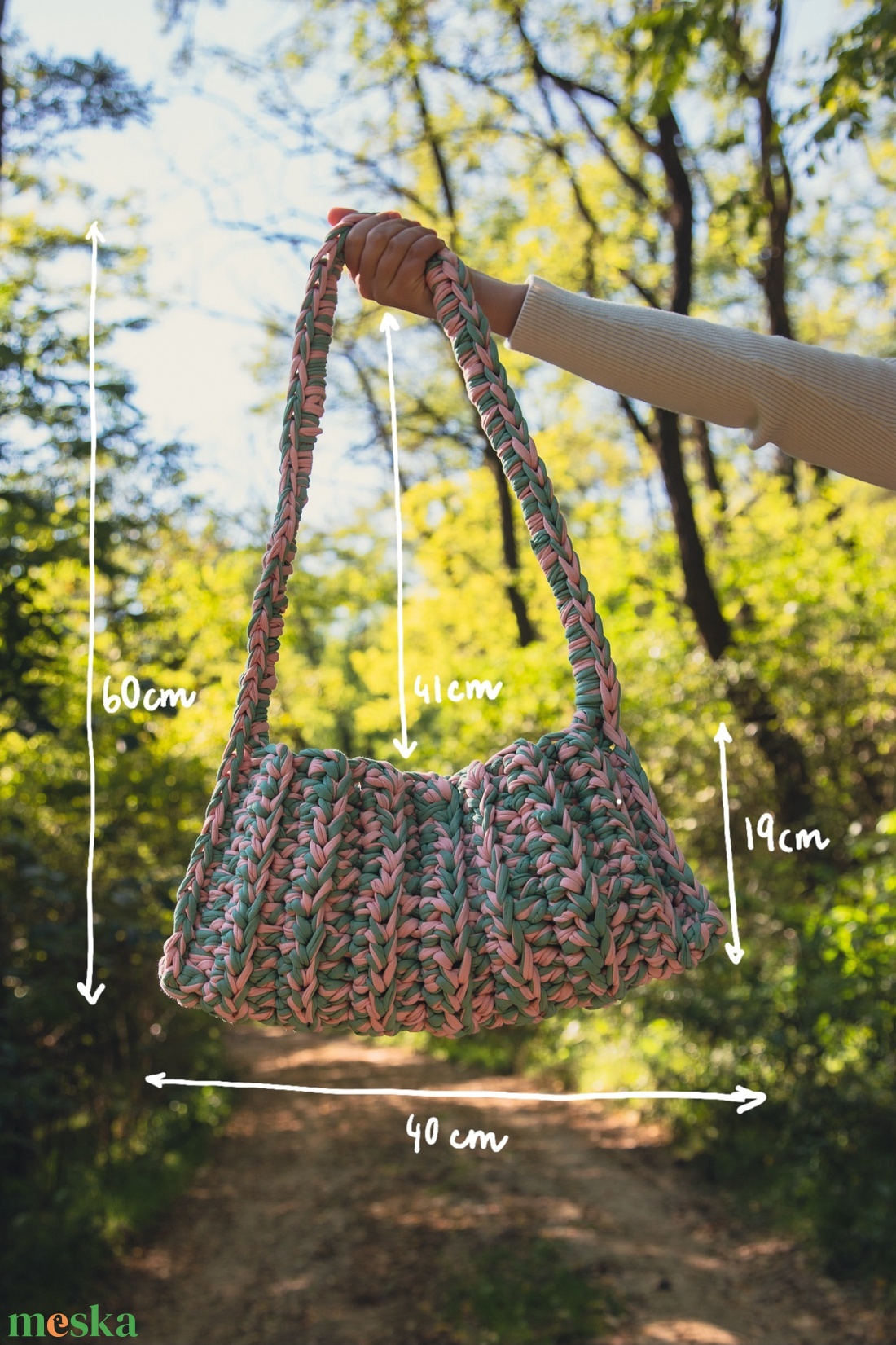 Személyre szabható horgolt válltáska (Box, box)  - táska & tok - kézitáska & válltáska - válltáska - Meska.hu