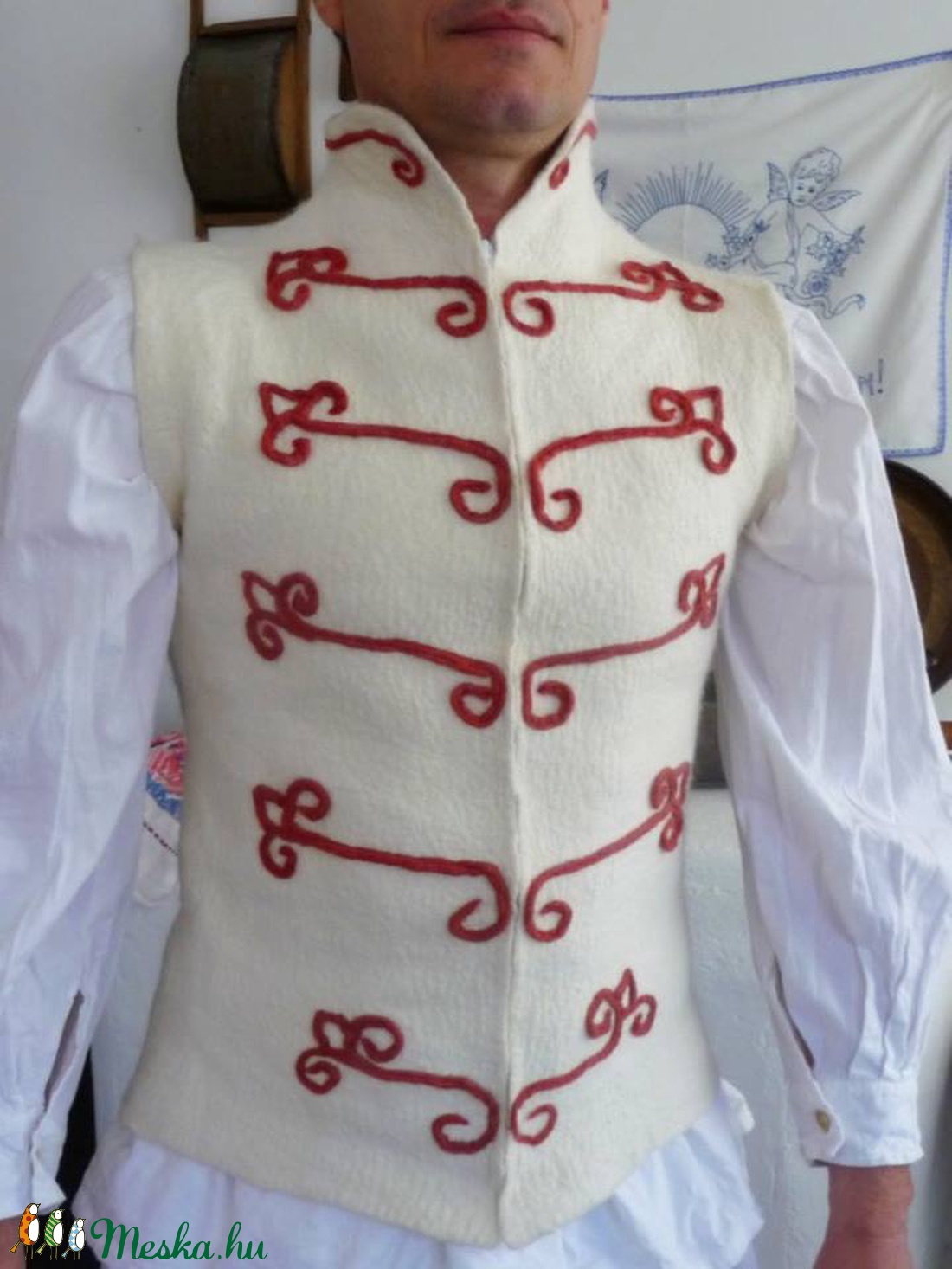 Zsinóros nemez mellény - ruha & divat - férfi ruha - mellény - Meska.hu Zsinóros nemez mellény - ruha & divat - férfi ruha - mellény - Meska.hu