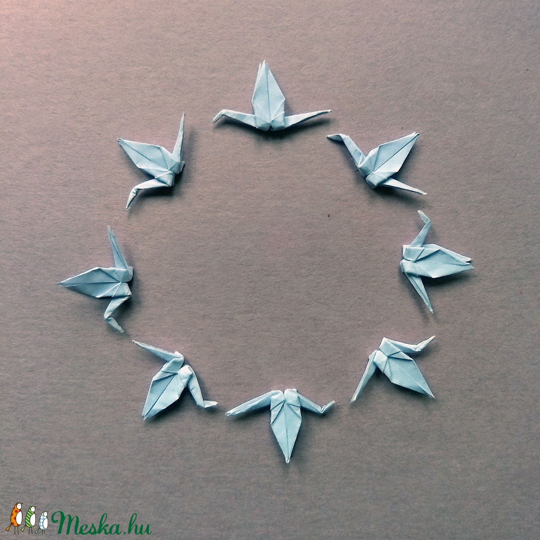 Fehér origami darvak kotar részére - - Meska.hu Fehér origami darvak kotar részére - - Meska.hu
