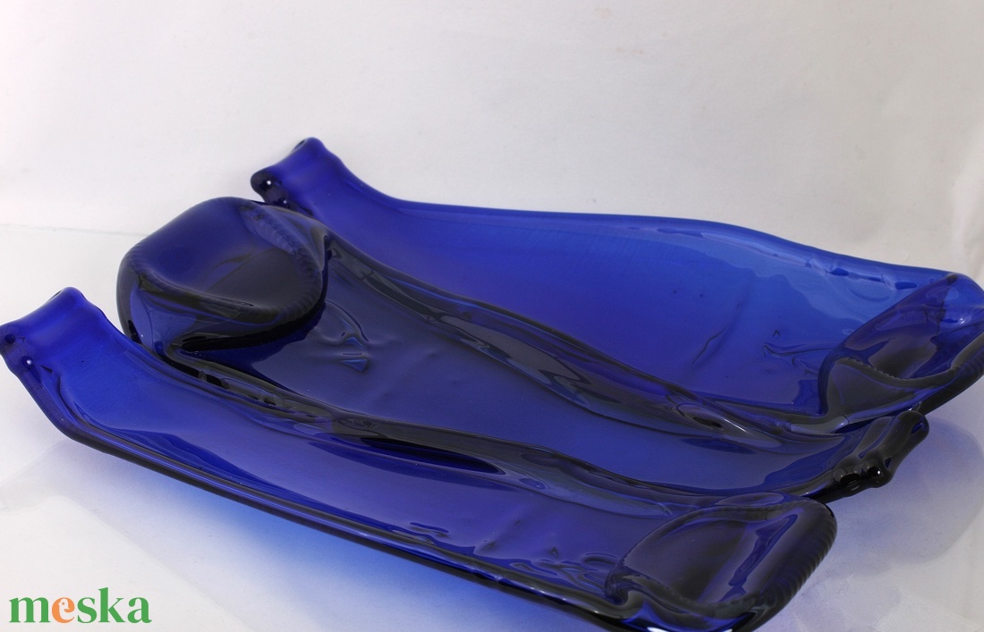 Üveg,design tál - otthon & életmód - dekoráció - asztal és polc dekoráció - dekorációs tál, tartó - Meska.hu