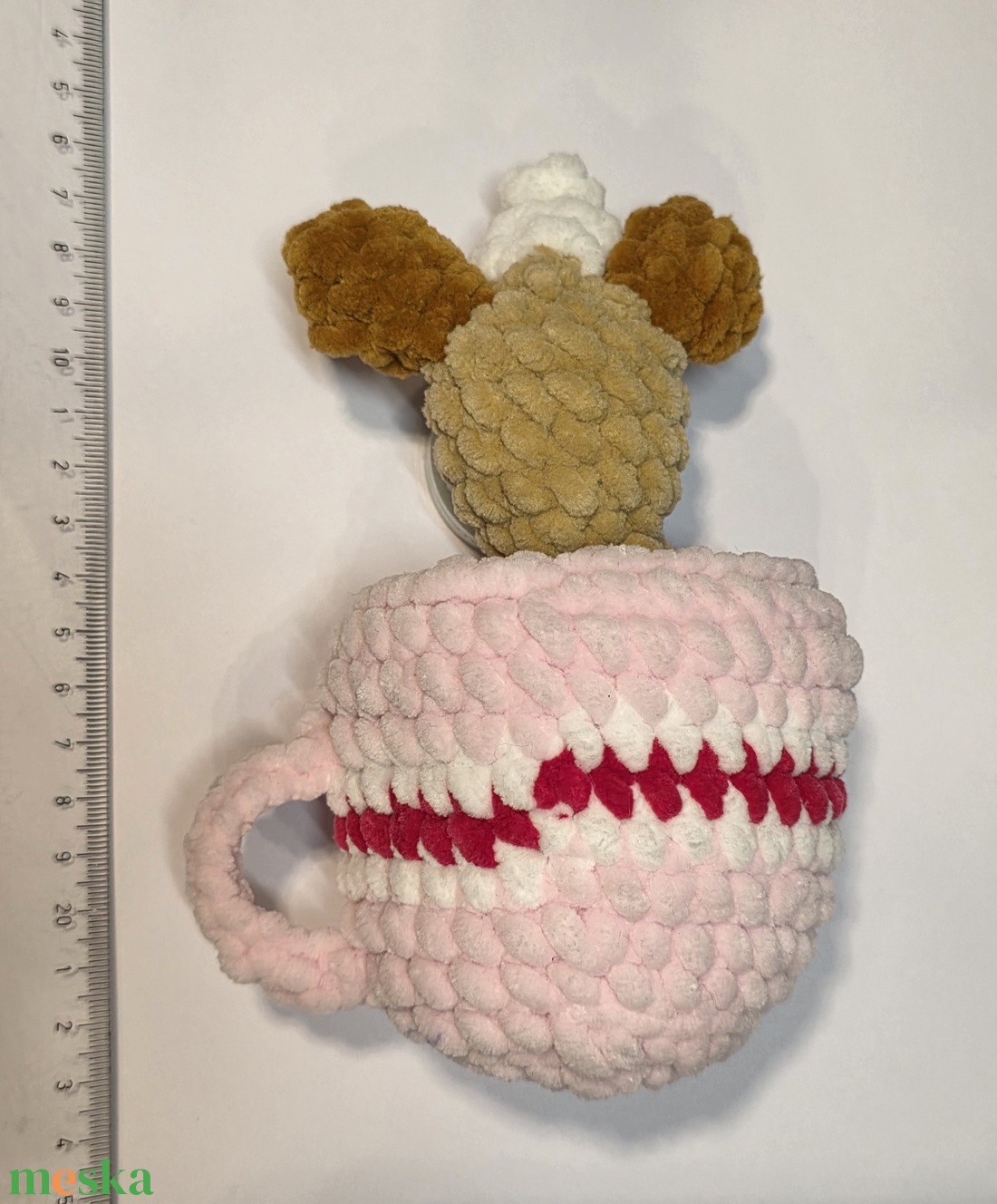 Horgolt puppuccino - játék & sport - plüssállat & játékfigura - kutya - Meska.hu