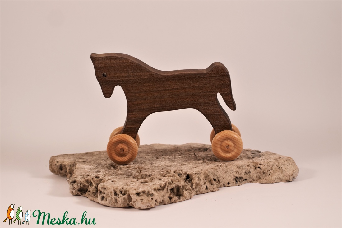 Játék fapaci, fa ló, gurulós fajáték - játék & sport - húzó & tolójátékok - Meska.hu