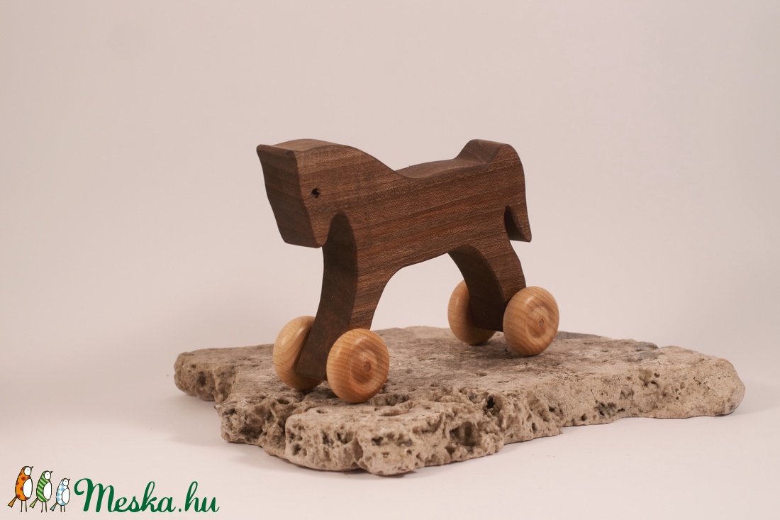Játék fapaci, fa ló, gurulós fajáték - játék & sport - húzó & tolójátékok - Meska.hu