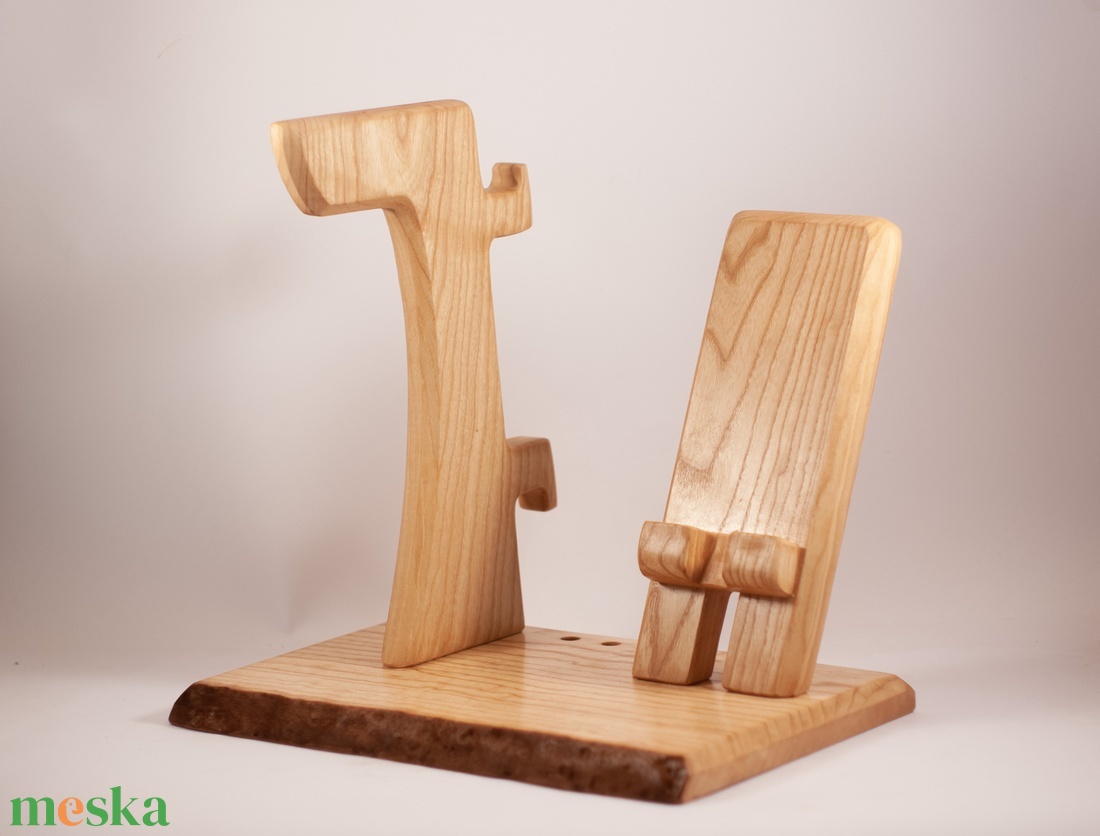 Fejhallgató tartó+ mobiltelefon tartó+ 3 toll tartó, asztali rendező - otthon & életmód - tárolás & rendszerezés - íróasztali tároló - Meska.hu