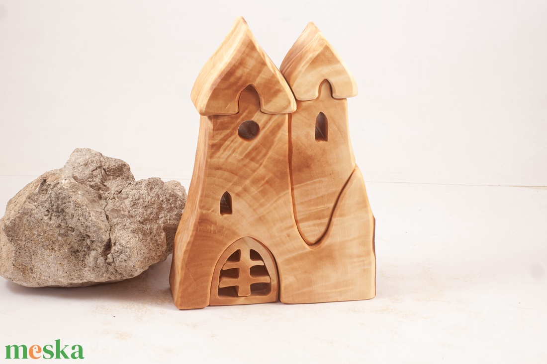  Fa templom, fa építő, kirakó - játék & sport - építőjáték - Meska.hu
