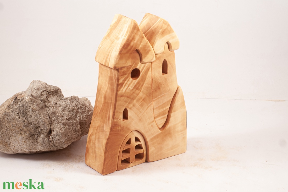  Fa templom, fa építő, kirakó - játék & sport - építőjáték - Meska.hu