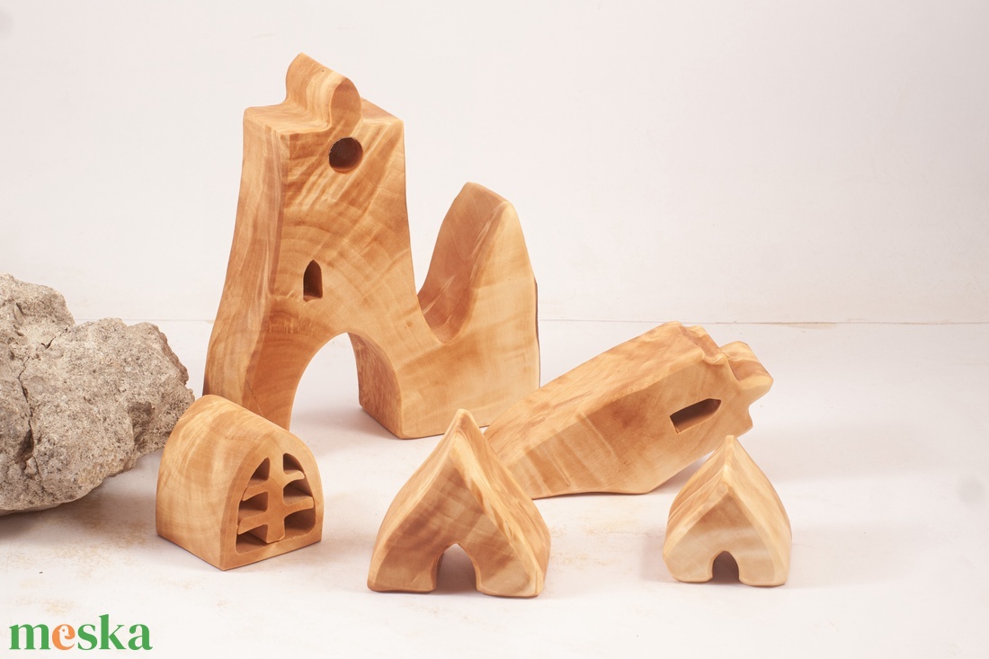  Fa templom, fa építő, kirakó - játék & sport - építőjáték - Meska.hu