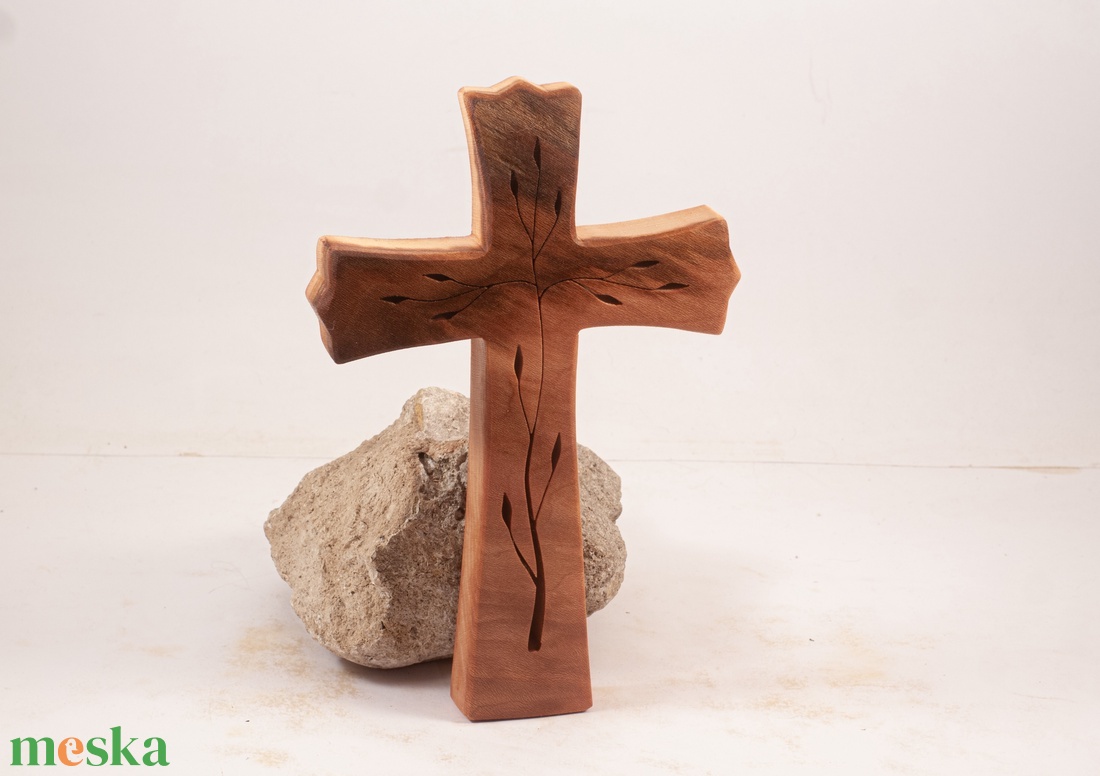Mintás kereszt, fakereszt  - otthon & életmód - vallás - kereszt - Meska.hu
