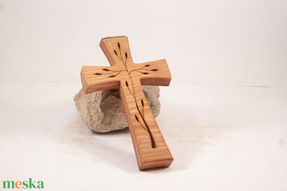 Mintás kereszt, fakereszt  - otthon & életmód - vallás - kereszt - Meska.hu