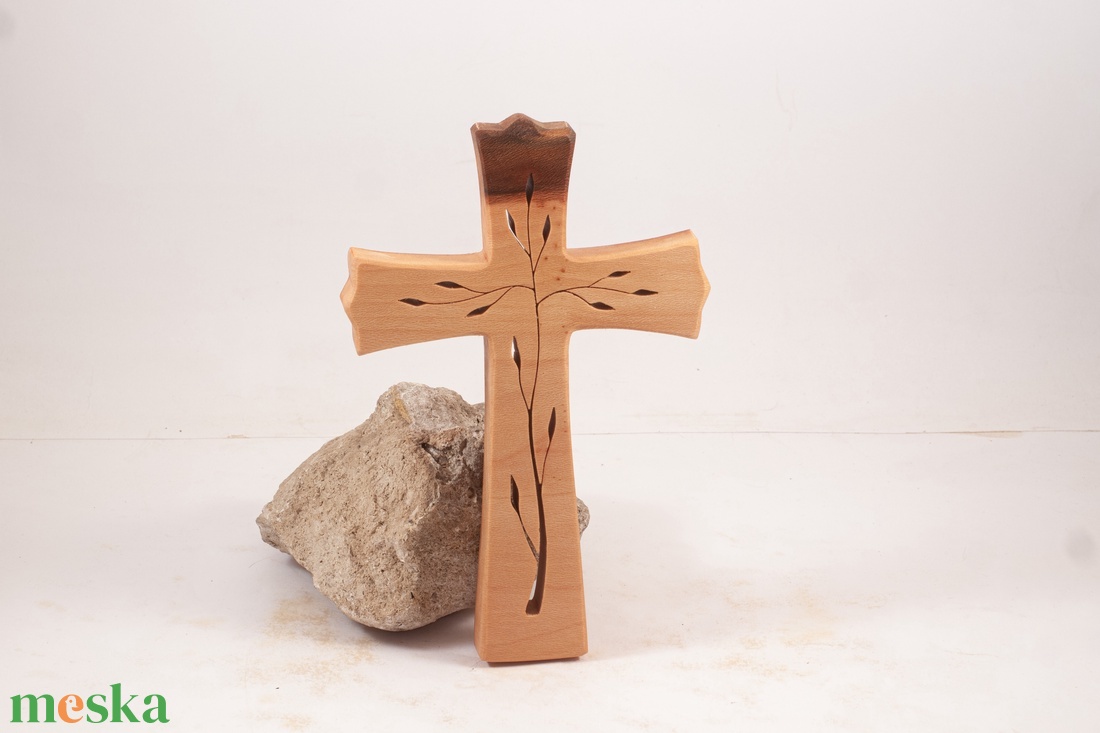 Mintás kereszt, fakereszt  - otthon & életmód - vallás - kereszt - Meska.hu