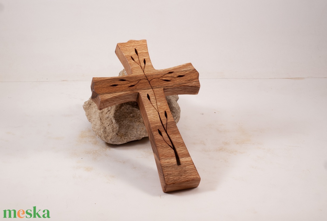Mintás fakereszt, fali kereszt  - otthon & életmód - vallás - kereszt - Meska.hu