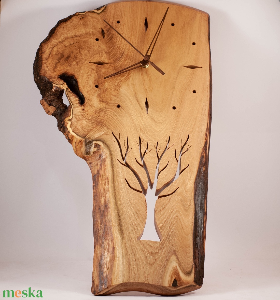  falióra, fa falióra, faóra  - otthon & életmód - dekoráció - fali és függő dekoráció - falióra & óra - Meska.hu
