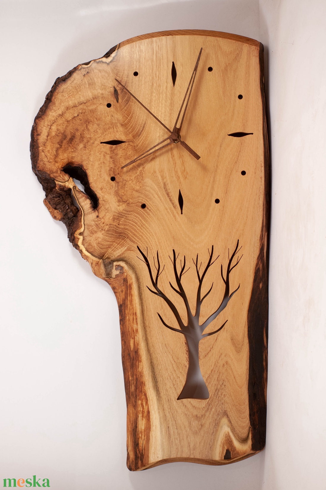  falióra, fa falióra, faóra  - otthon & életmód - dekoráció - fali és függő dekoráció - falióra & óra - Meska.hu
