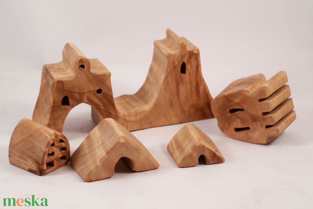  Fa vár, fa építő, kirakó - játék & sport - építőjáték - Meska.hu