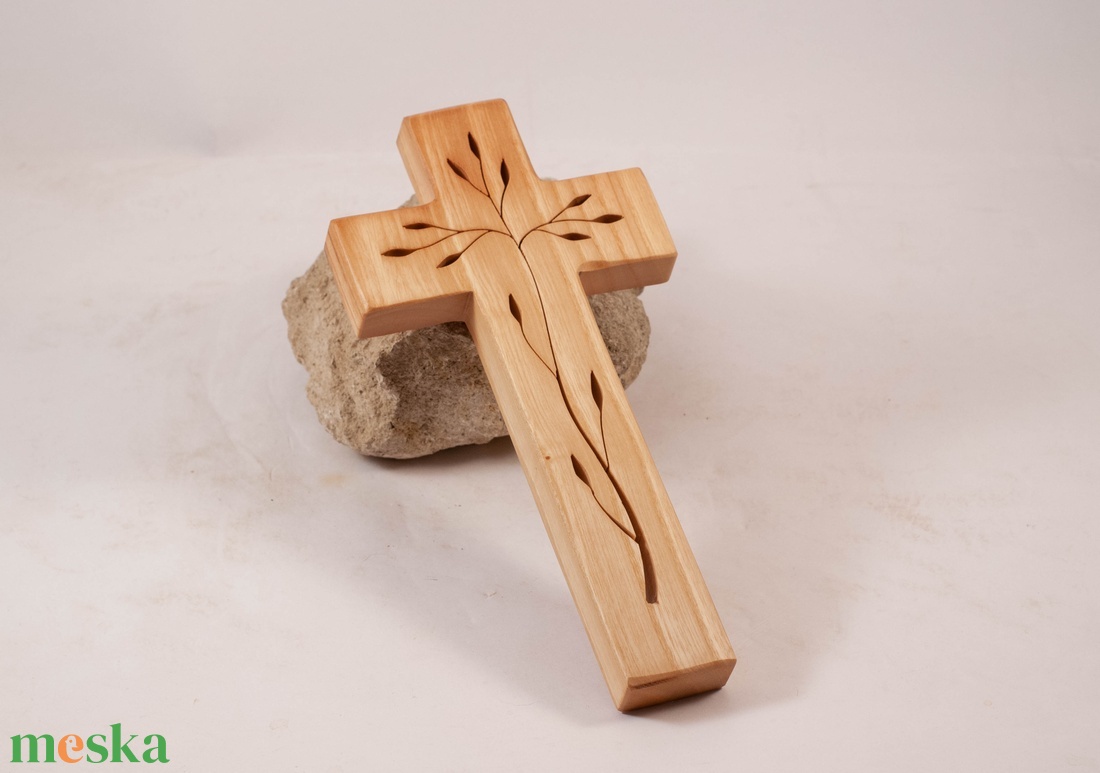 Mintás fakereszt, fali kereszt  - otthon & életmód - vallás - kereszt - Meska.hu