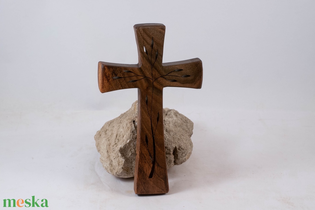Mintás fakereszt, fali kereszt  - otthon & életmód - vallás - kereszt - Meska.hu