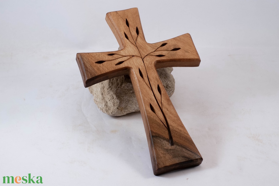 Mintás fakereszt, fali kereszt  - otthon & életmód - vallás - kereszt - Meska.hu